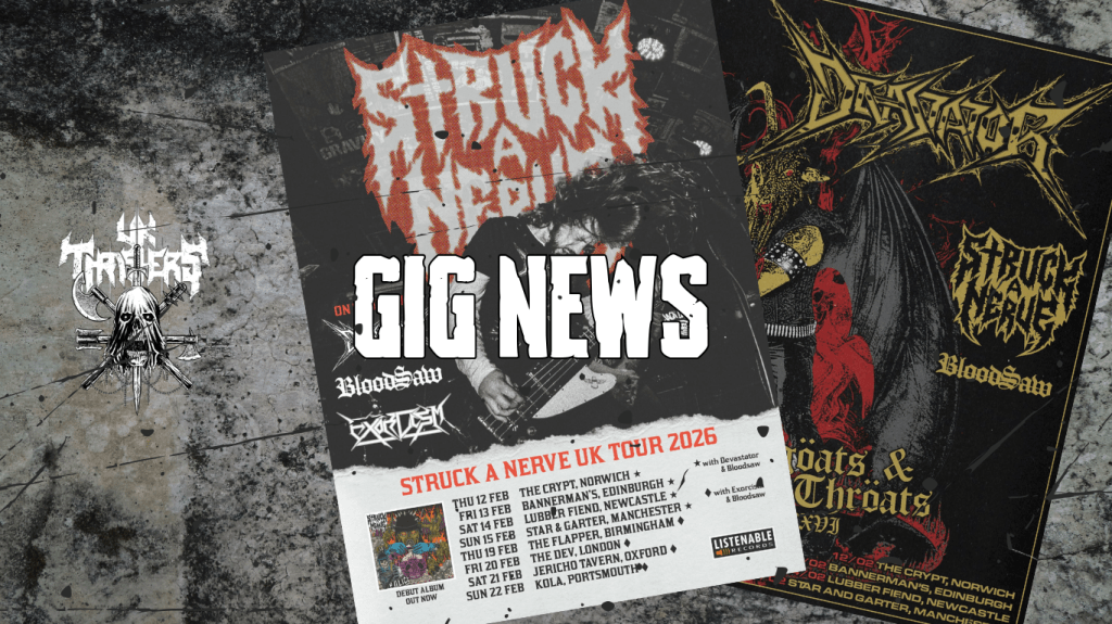 Bloodsaw on Tour with Struck A Nerve Devastator &&nbsp;Exorcism
